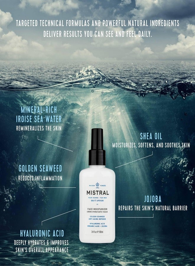 Mistral Men's Face Moisturizer Cream, Cool Marine, 3.4 Fl Oz - Image 5